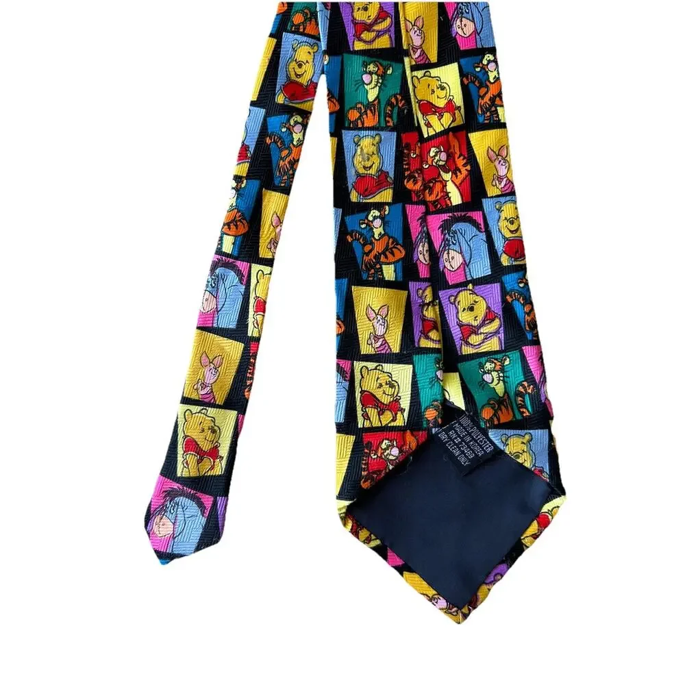 DISNEY Necktie WINNIE THE POOH BEAR AND FRIENDS MULTI COLOR POLYESTER TIE